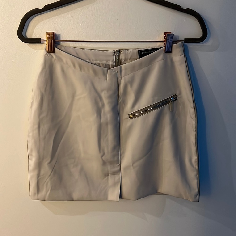 Maniere de Voir Dipped Waist Skirt - STONE